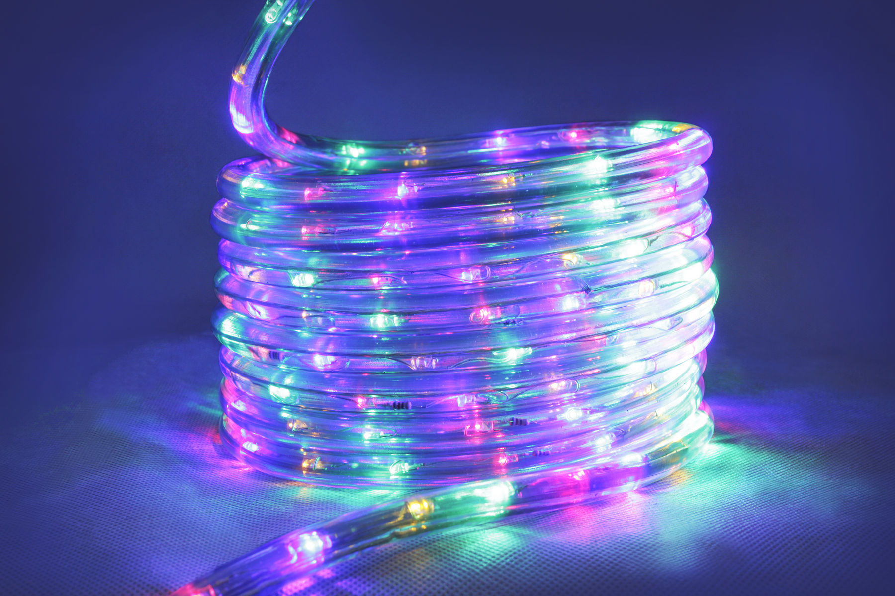 10 Meter Multi Colour Led Rope Light, Coloured Outdoor Rope Lights