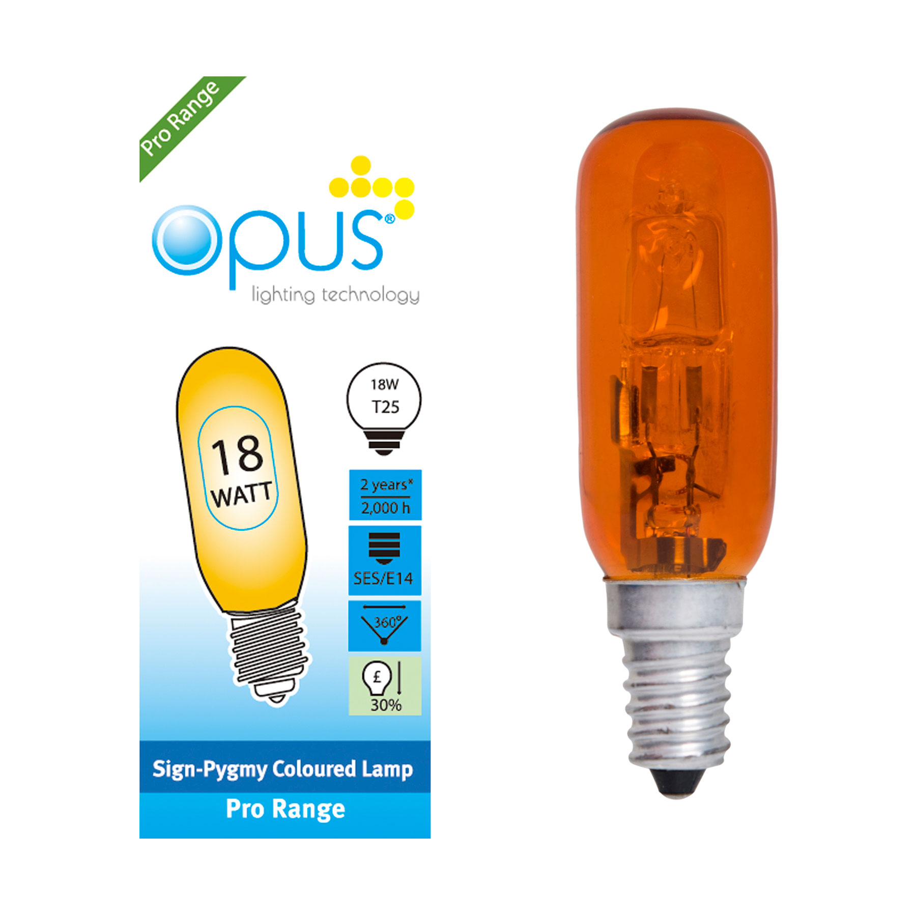 e14 orange bulb